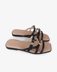 Dép Xẹp Hạnh Dung Ba Quai Mảnh Khóa Xoàn HD27330BI