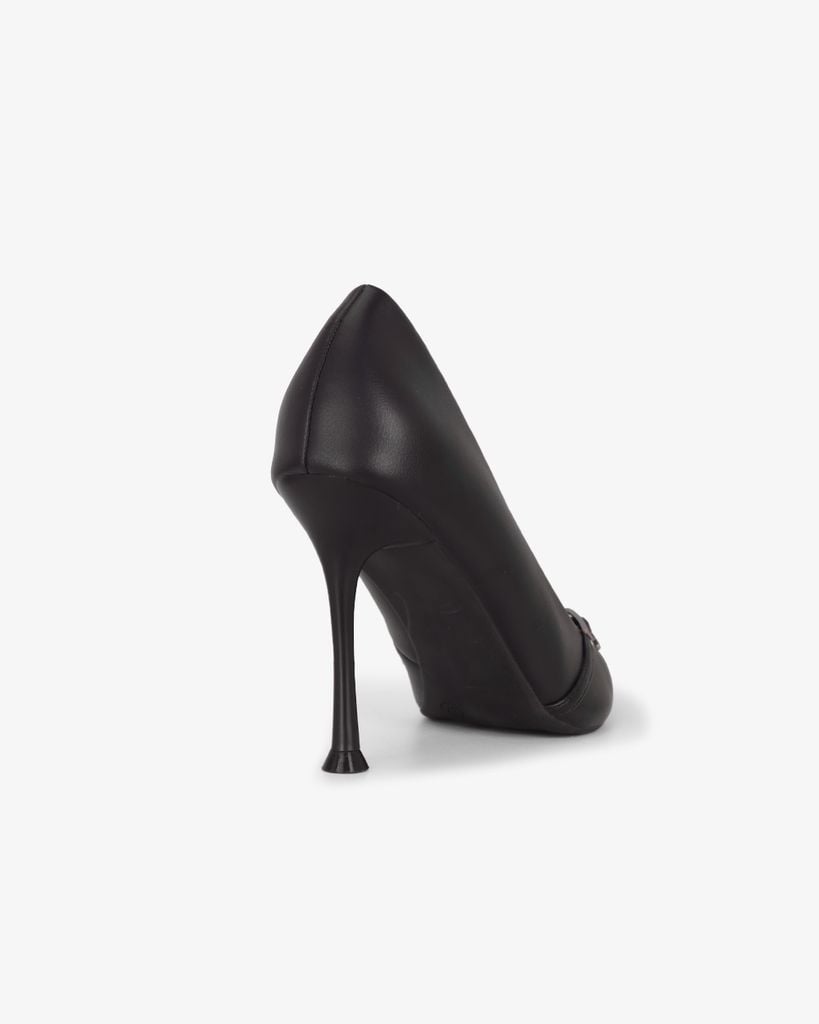 Giày Cao Gót Hạnh Dung Quai Chéo Khóa HD27336BI