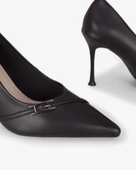 Giày Cao Gót Hạnh Dung Quai Chéo Khóa HD27336BI