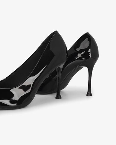 Giày Cao Gót Hạnh Dung Da Bóng Mũi Nhọn HD27337BI