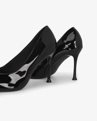 Giày Cao Gót Hạnh Dung Da Bóng Mũi Nhọn HD27337BI