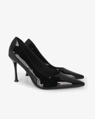 Giày Cao Gót Hạnh Dung Da Bóng Mũi Nhọn HD27337BI