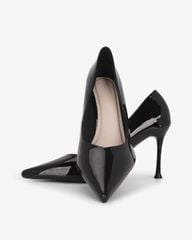 Giày Cao Gót Hạnh Dung Da Bóng Mũi Nhọn HD27337BI