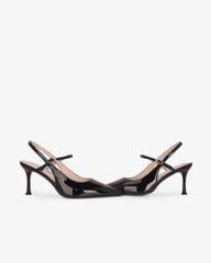 Giày Sandal Cao Gót Hạnh Dung Quai Hậu Mảnh HD27338BI