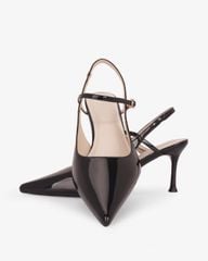 Giày Sandal Cao Gót Hạnh Dung Quai Hậu Mảnh HD27338BI