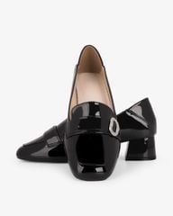 Giày Cao Gót Hạnh Dung Yếm Khóa Tròn HD27339BI