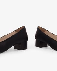 Giày Cao Gót Hạnh Dung Yếm Khóa Nơ HD27340BI