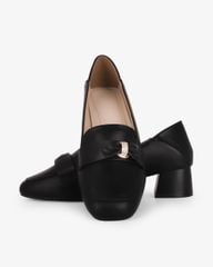 Giày Cao Gót Hạnh Dung Yếm Khóa Nơ HD27340BI