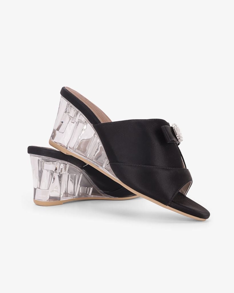 Dép Đế Xuồng Hạnh Dung Quai Bản Lớn Xoàn HD27343BI