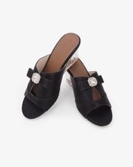 Dép Đế Xuồng Hạnh Dung Quai Bản Lớn Xoàn HD27343BI