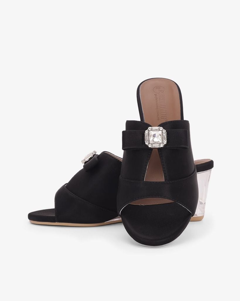 Dép Đế Xuồng Hạnh Dung Quai Bản Lớn Xoàn HD27343BI