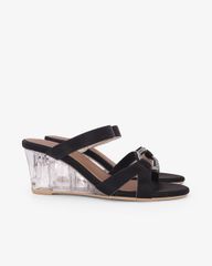 Dép Đế Xuồng Hạnh Dung Quai Chéo Dây Xoàn HD27344BI