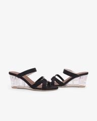 Dép Đế Xuồng Hạnh Dung Quai Chéo Dây Xoàn HD27344BI