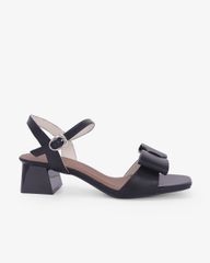 Sandal Hạnh Dung Cao Gót Quai Nơ To  HD27345BI
