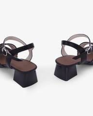 Sandal Hạnh Dung Cao Gót Quai Chéo Khóa HD27346BI