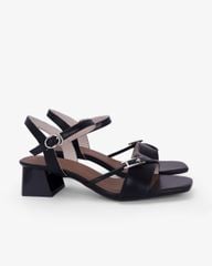 Sandal Hạnh Dung Cao Gót Quai Chéo Khóa HD27346BI