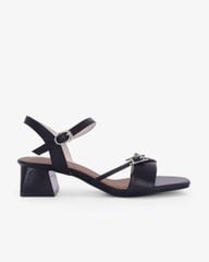 Sandal Hạnh Dung Cao Gót Quai Chéo Khóa HD27346BI