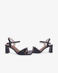 Sandal Hạnh Dung Cao Gót Quai Điểm Nơ HD27349BI