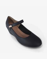 Giày Đế Xuồng Hạnh Dung Mũi Tròn Khóa Dán HD29170AY