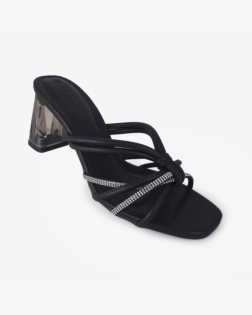 Dép Cao Gót Hạnh Dung Quai Mảnh Xoàn Rút Gót Mica HD29177AY