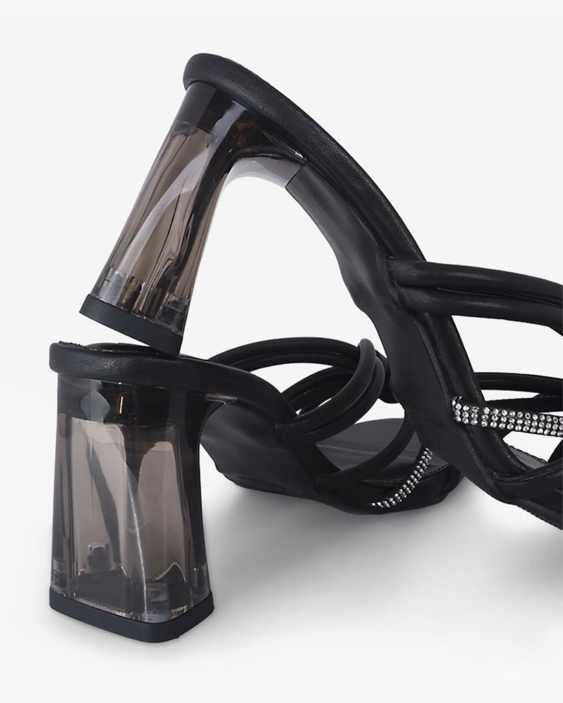 Dép Cao Gót Hạnh Dung Quai Mảnh Xoàn Rút Gót Mica HD29177AY