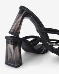 Dép Cao Gót Hạnh Dung Quai Mảnh Xoàn Rút Gót Mica HD29177AY