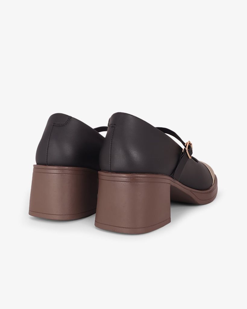 Giày Cao Gót Hạnh Dung Two Toned Mạ Vàng HD29195AY