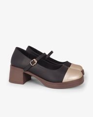 Giày Cao Gót Hạnh Dung Two Toned Mạ Vàng HD29195AY