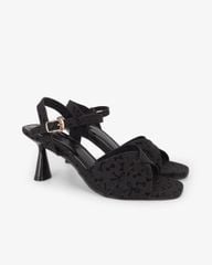 Sandal Hạnh Dung Cao Gót Quai Chéo Kim Tuyến Nơ HD29196AY