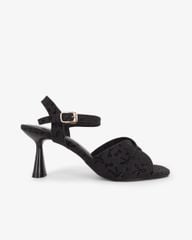 Sandal Hạnh Dung Cao Gót Quai Chéo Kim Tuyến Nơ HD29196AY