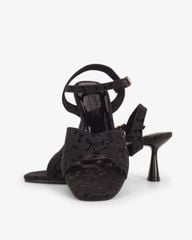 Sandal Hạnh Dung Cao Gót Quai Chéo Kim Tuyến Nơ HD29196AY