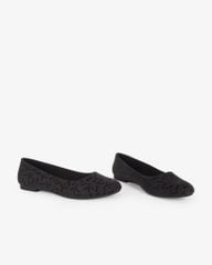 Giày Búp Bê Hạnh Dung Họa Tiết Nơ Giáng Sinh HD29202AY