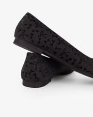 Giày Búp Bê Hạnh Dung Họa Tiết Nơ Giáng Sinh HD29202AY