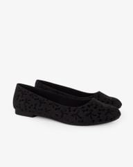 Giày Búp Bê Hạnh Dung Họa Tiết Nơ Giáng Sinh HD29202AY