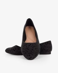 Giày Búp Bê Hạnh Dung Họa Tiết Nơ Giáng Sinh HD29202AY