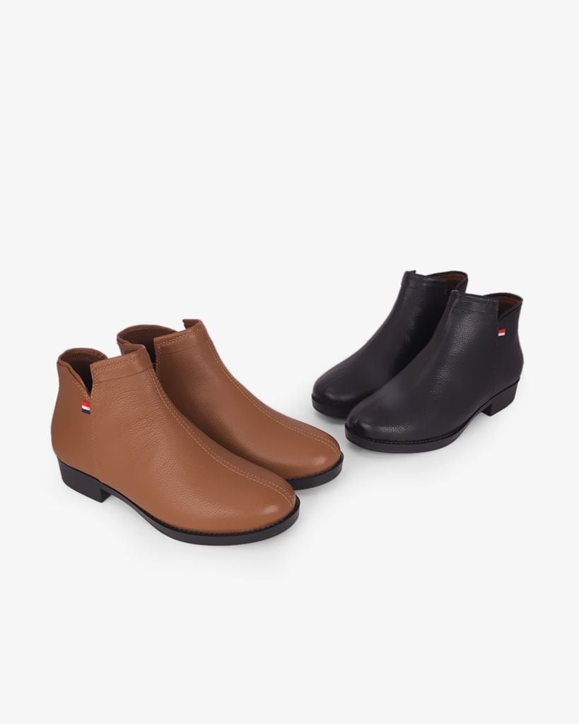 Giày Boot Hạnh Dung Khóa Kéo HD29203AY