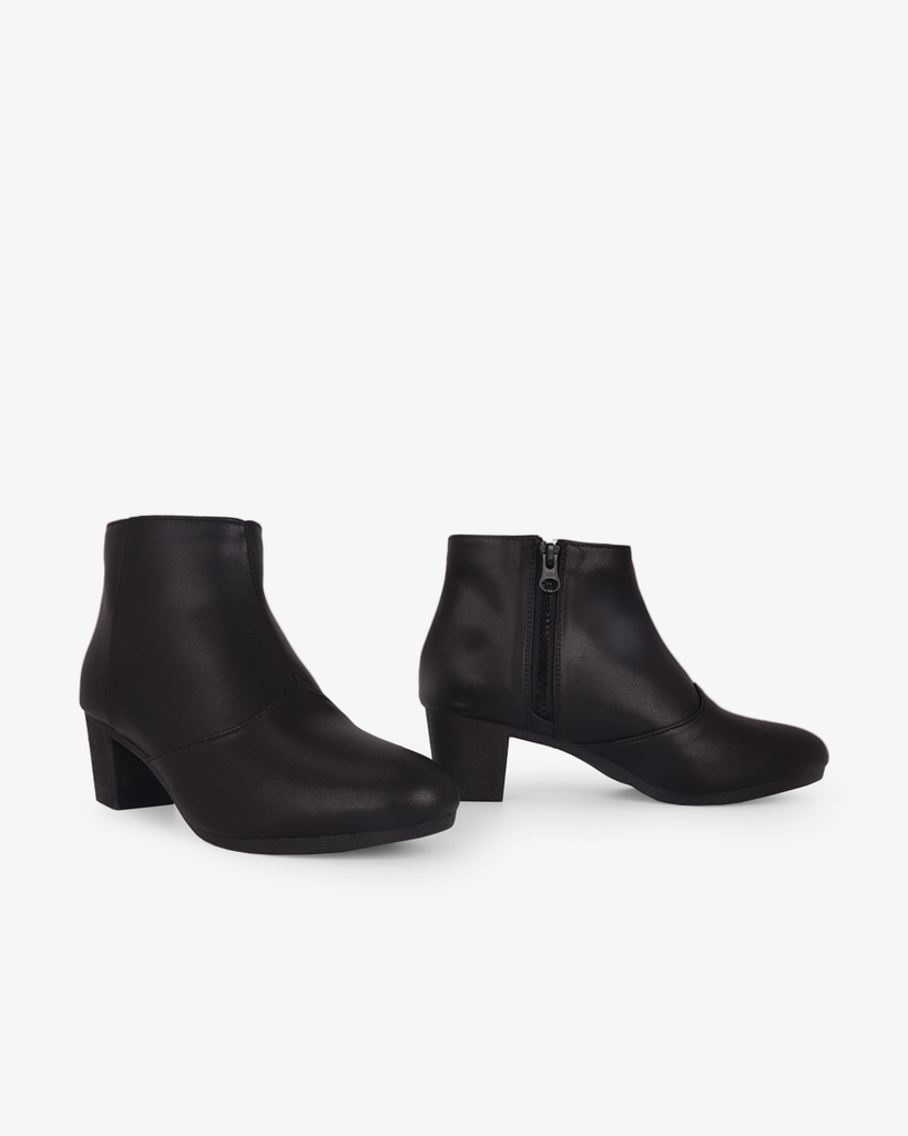 Giày Boot Hạnh Dung Khóa Kéo May HD29205AY