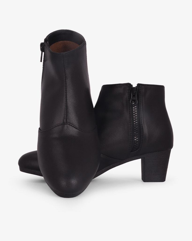 Giày Boot Hạnh Dung Khóa Kéo May HD29205AY