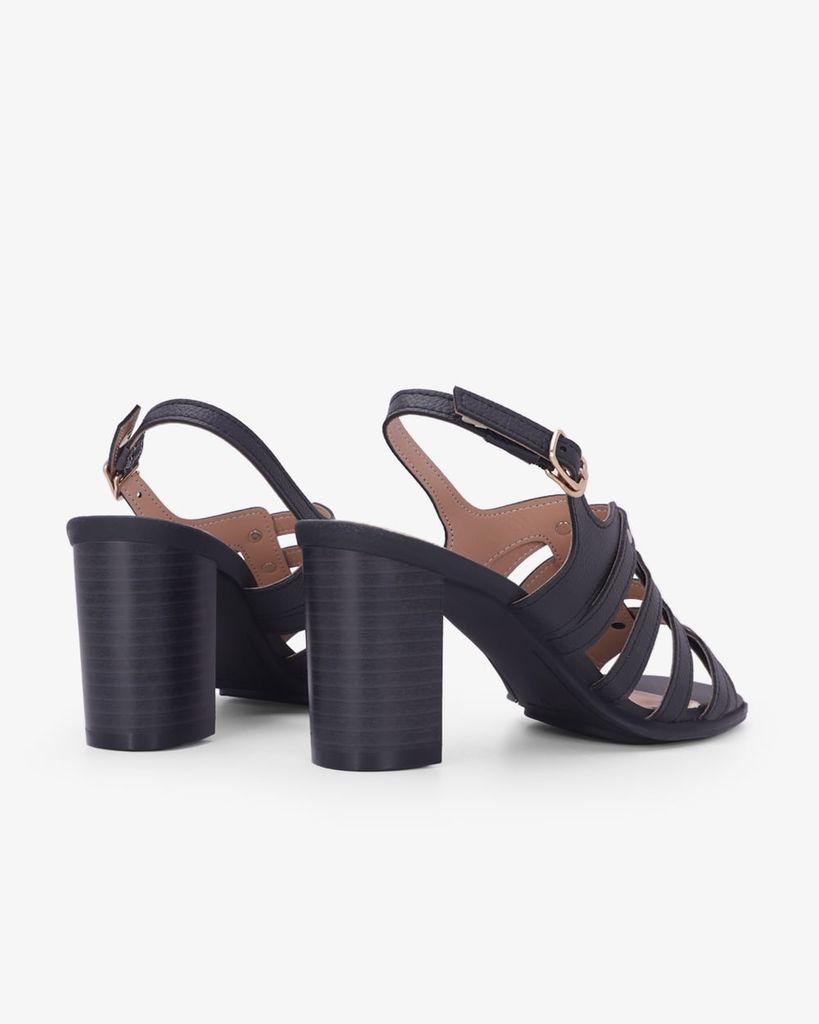 Sandal Cao Gót Hạnh Dung Quai Tán Đinh Tầng HD29206AY