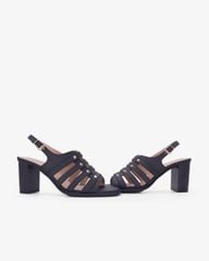Sandal Cao Gót Hạnh Dung Quai Tán Đinh Tầng HD29206AY