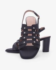 Sandal Cao Gót Hạnh Dung Quai Tán Đinh Tầng HD29206AY