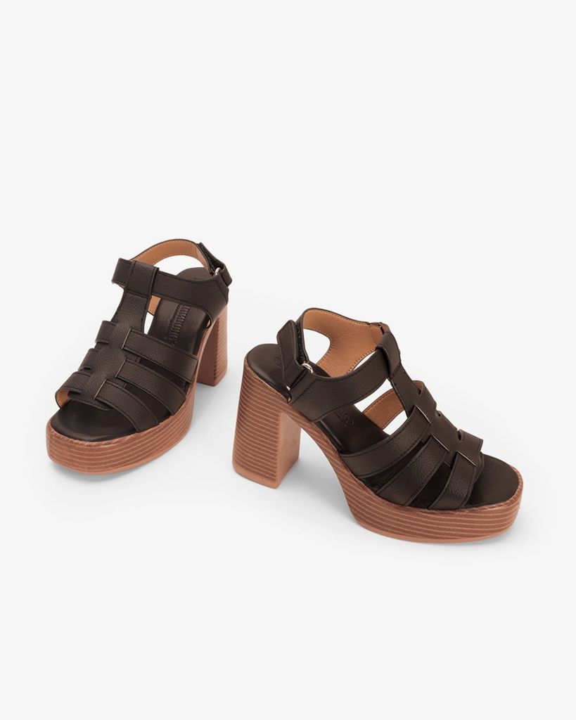 Sandal Cao Gót Hạnh Dung Quai Chiến Binh HD29208AY