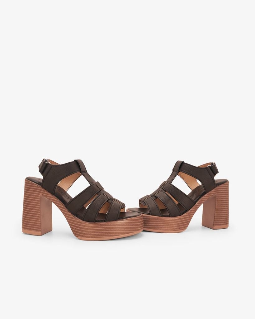 Sandal Cao Gót Hạnh Dung Quai Chiến Binh HD29208AY
