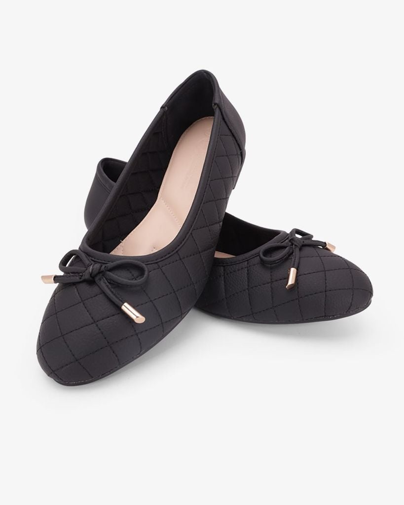 Giày Búp Bê Hạnh Dung Vuông Nơ HD29219AY