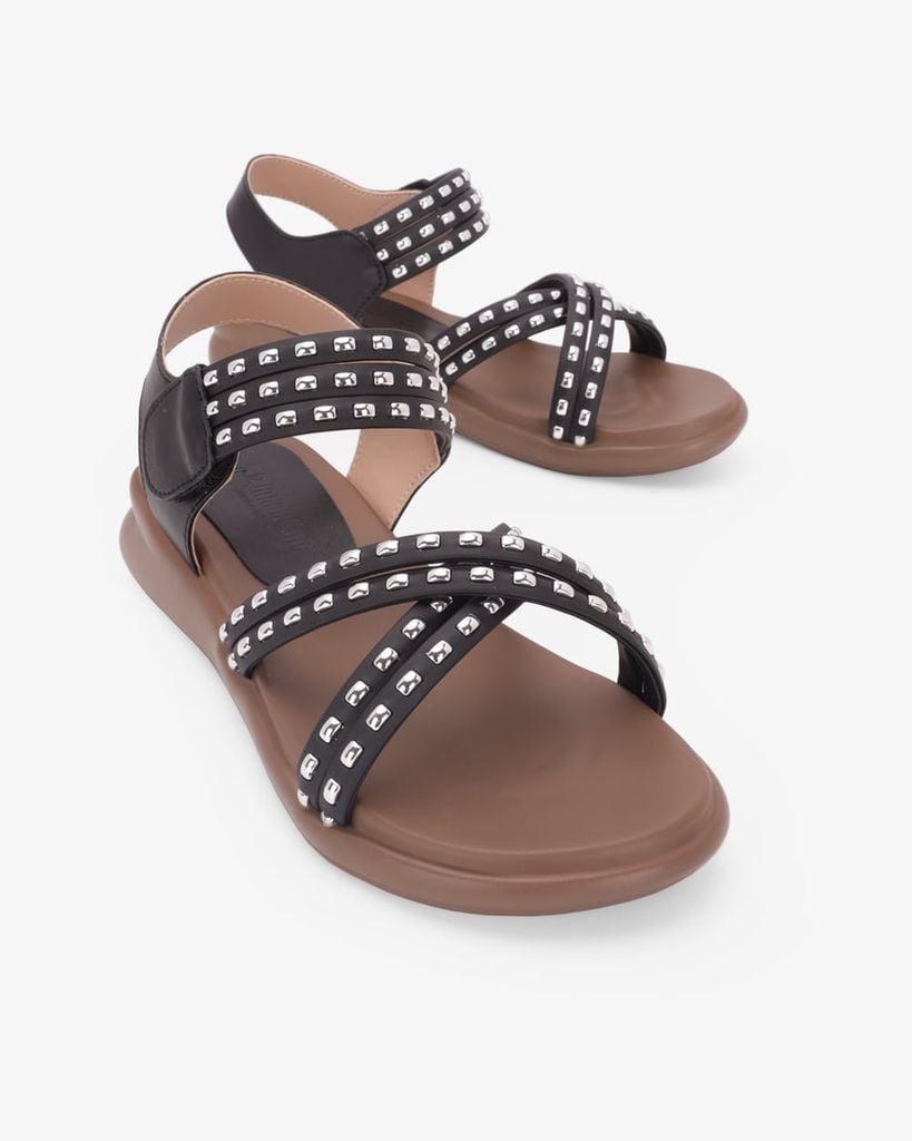 Sandal Đế Xẹp Hạnh Dung Quai Tán Đinh HD29223AY