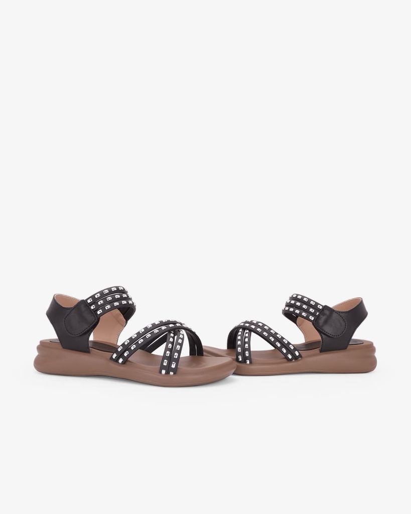 Sandal Đế Xẹp Hạnh Dung Quai Tán Đinh HD29223AY
