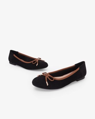 Giày Búp Bê Hạnh Dung Nhung Nơ HD29229AY