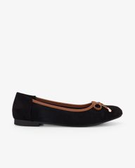 Giày Búp Bê Hạnh Dung Nhung Nơ HD29229AY