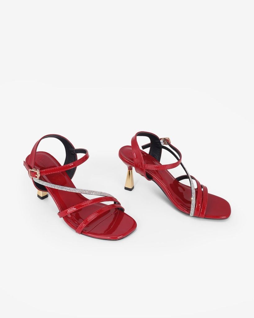 Sandal Cao Gót Hạnh Dung Dây Xoàn Xéo HD041097AD