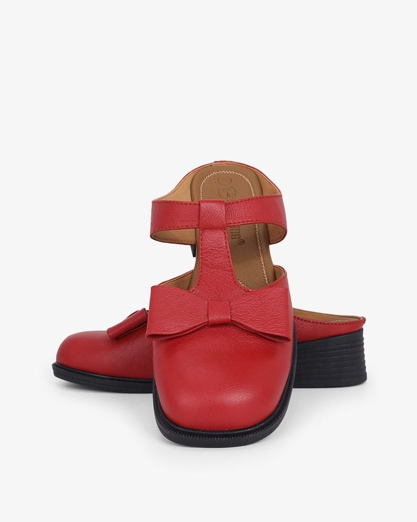 Dép Bít Mũi Hạnh Dung Quai Bản T Nơ HD041104AD